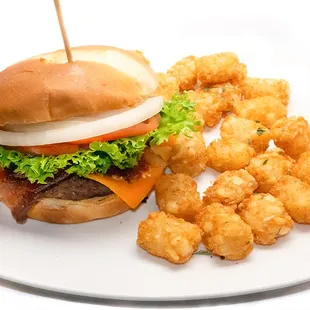 Bacon Cheeseburger &amp; tots.