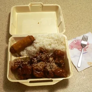 Sesame Chicken combo!