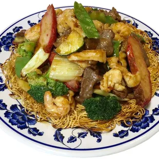Hong Kong Style Crispy Noodles