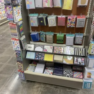 New greeting cards shelves