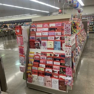 New greeting cards shelves
