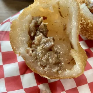 Minced Fried Pork Dumplings