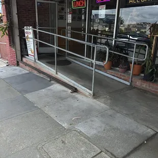 Outside