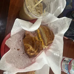 B4, apple turnover, Vietnamese Iced Coffee