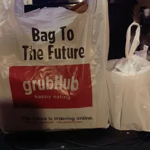 Get their food delivered to you through grubhub!!
