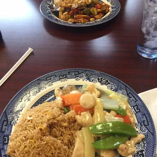 Moo go gai pan &amp; Kung Pao Chicken