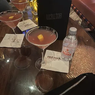 Raspberry lemon drop martinis!