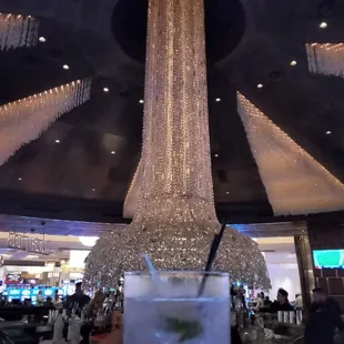 Sexy-dark bar to whisper sweet nothings to your sweetie and win a little something on the bar tops!