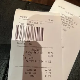 Outrageous prices for a house bar drink!!!!