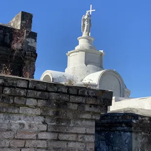 Beautiful cemetery scene