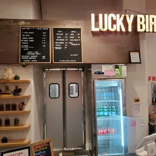 the inside of a restaurant