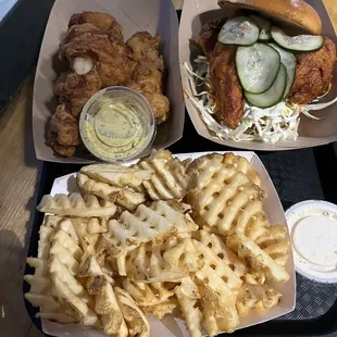Good but not great (with clearly undercooked fries)