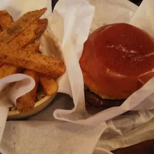 Luck Boy Burger with Fries