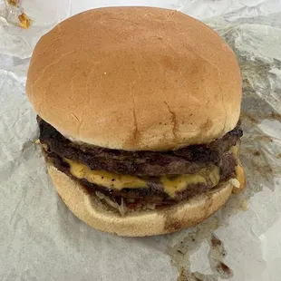 Double cheeseburger