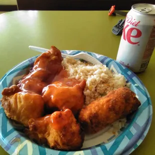 Combo A with diet coke ($6 total)