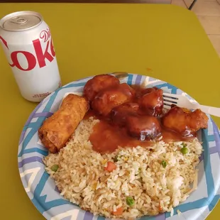 Combo A with Diet Coke $5.60 net