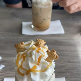 Teddy Bear Iced Latte