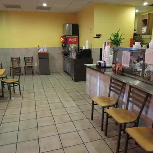 Interior. Ordering and take-out area.