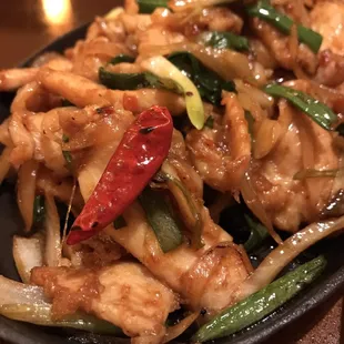 Sizzling Mongolian Chicken