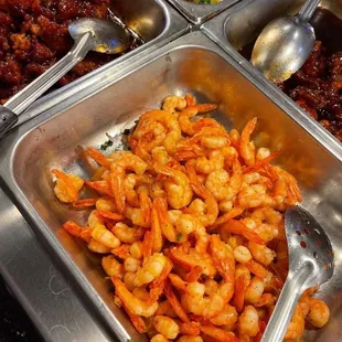 a variety of dishes of food