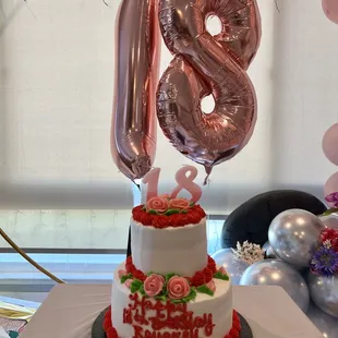 cake is a customized order from the bakery section