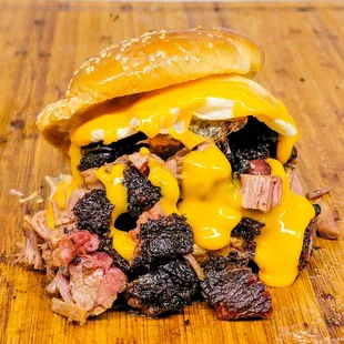 Chopped Brisket Sandwich
