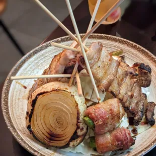 a plate of food on a table
