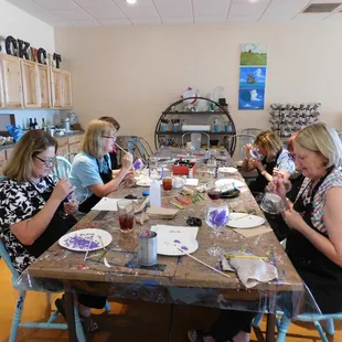 Paint wine glasses with us!  We love to make your DIY dreams come true with our crafting classes!