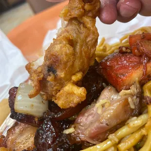 Giant, battered wings here.