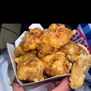 Got some wings after my Bath and Body run.