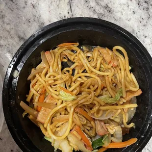 House lo mein was very good