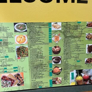Part of the menu