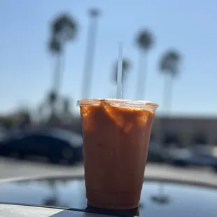 Iced Thai tea $4