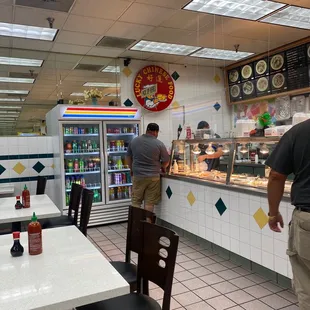 a man standing at the counter