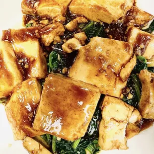 Tofu w spinach