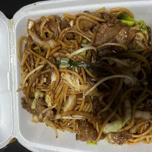 Beef chow mein