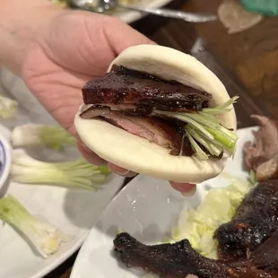 Peking duck bao