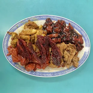 Wheat gluten puff combination in large serving size