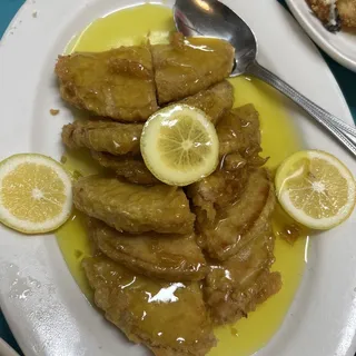Meatless Chicken with Lemon Sauce