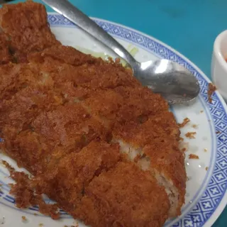 Deep Fried Taro Root Fish