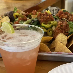 Strawberry rhubarb margarita