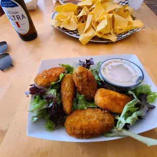 Jalapeno Poppers. Very good