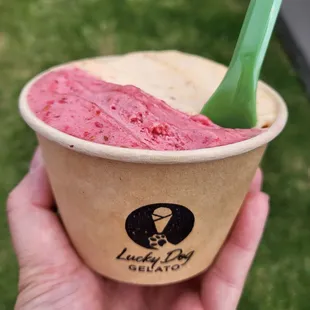 Triple berry mixed with peach rose