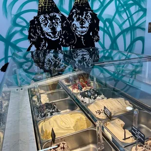 Gelato and dogs. Great combo.