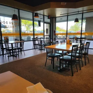 Inside area looking outside