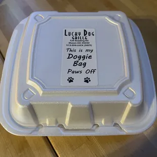 To go box, I love a personal touch!