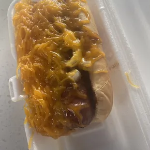 Hot Mett Cheese Coney