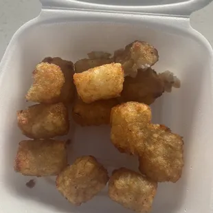 Cold  tots.