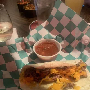 Brisket taco