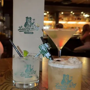 whiskey sour ($15), martini ($19), ranch water